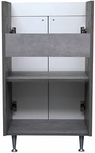 Тумба под умывальник напольный Домино Промо 50 белый/бетон DP2616T Тумба под умывальник напольный Домино Промо 50 белый/бетон DP2616T, 4