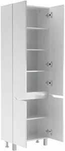 Шкаф-пенал напольный Айсберг Мечта 60 белый DM2501P Шкаф-пенал напольный Айсберг Мечта 60 белый DM2501P, 3