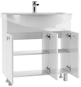 Тумба-умывальник напольный Айсберг Мега 85 белый DM4602T+4620008197456 Тумба-умывальник напольный Айсберг Мега 85 белый DM4602T+4620008197456, 4