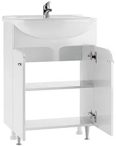 Тумба-умывальник напольный Айсберг Радуга 60 белый DA1142TR+4620008192772 Тумба-умывальник напольный Айсберг Радуга 60 белый DA1142TR+4620008192772, 3