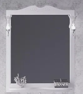 Зеркало Opadiris Валери 85 белый 00-00007039 Зеркало Opadiris Валери 85 белый 00-00007039, 1