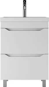 Тумба-умывальник напольный Айсберг Ева 60 белый DA5911T+4670142930044 Тумба-умывальник напольный Айсберг Ева 60 белый DA5911T+4670142930044, 3