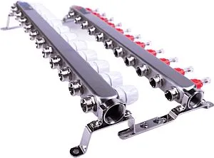 Группа коллекторная с расходомерами 11 отводов 1"в/в x ¾"ек FDV S1101A-1/11 Группа коллекторная с расходомерами 11 отводов 1"в/в x ¾"ек FDV S1101A-1/11, 4