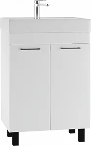 Тумба-умывальник напольная Айсберг Контраст 60 белый DA2709T+4607152361674 Тумба-умывальник напольная Айсберг Контраст 60 белый DA2709T+4607152361674, 1