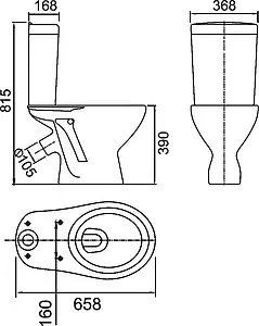 Унитаз-компакт MITO Best белый S-KO-MIR-BES-ST-P-w Унитаз-компакт MITO Best белый S-KO-MIR-BES-ST-P-w, 2