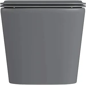 Унитаз подвесной безободковый Hansmann keramik Kvadro Grey серый матовый УНИ0017 Унитаз подвесной безободковый Hansmann keramik Kvadro Grey серый матовый УНИ0017, 5