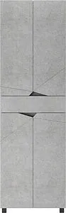 Шкаф-пенал напольный Домино Vector метрополитан грей/бетон серый DV6611P Шкаф-пенал напольный Домино Vector метрополитан грей/бетон серый DV6611P, 3