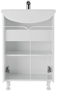 Тумба-умывальник напольная Айсберг Радуга 55 белый DA1141TR+Вн МуБ03 Тумба-умывальник напольная Айсберг Радуга 55 белый DA1141TR+Вн МуБ03, 4