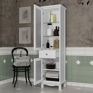 Шкаф-пенал напольный Opadiris Омега 45 L белый 00-00007360 Шкаф-пенал напольный Opadiris Омега 45 L белый 00-00007360, 4