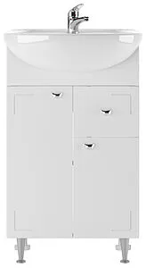 Тумба-умывальник напольный Айсберг Классик 50 белый DA1015T+46200081927581 Тумба-умывальник напольный Айсберг Классик 50 белый DA1015T+46200081927581, 3