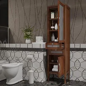 Шкаф-пенал напольный Opadiris Мираж 44 R cветлый орех 00-00000054 Шкаф-пенал напольный Opadiris Мираж 44 R cветлый орех 00-00000054, 4