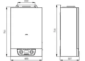 Настенный газовый котел двухконтурный турбированный 32кВт Mizudo GB M32Т БП-00001826 Настенный газовый котел двухконтурный турбированный 32кВт Mizudo GB M32Т БП-00001826, 2