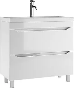 Тумба-умывальник напольная Айсберг Ева 90 белый DA5909T+4670142930013 Тумба-умывальник напольная Айсберг Ева 90 белый DA5909T+4670142930013, 1