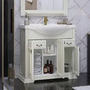 Тумба-умывальник напольный Opadiris Риспекто 85 слоновая кость 00-00006703+1WH110265 Тумба-умывальник напольный Opadiris Риспекто 85 слоновая кость 00-00006703+1WH110265, 4