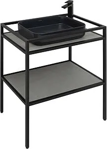 Консоль напольная Allen Brau Liberty 75 чёрный браш 1.33002.BB+ Консоль напольная Allen Brau Liberty 75 чёрный браш 1.33002.BB+, 5