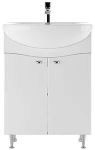 Тумба-умывальник напольная Айсберг Волна 60 белый DA1020T+4620008192772 Тумба-умывальник напольная Айсберг Волна 60 белый DA1020T+4620008192772, 3