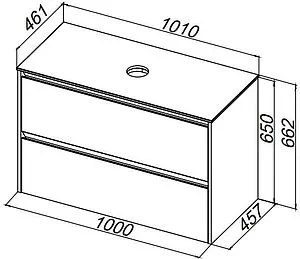 Тумба-умывальник подвесная Allen Brau Activity 100 антрацит/олива браш 1.34014.AM+ Тумба-умывальник подвесная Allen Brau Activity 100 антрацит/олива браш 1.34014.AM+, 2