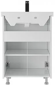 Тумба-умывальник напольный Айсберг Норма 60 белый DA1617T+1WH302421 Тумба-умывальник напольный Айсберг Норма 60 белый DA1617T+1WH302421, 4