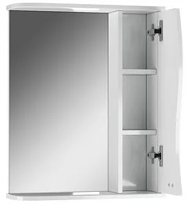 Шкаф-зеркало Айсберг Волна 55 R белый DA1045HZ Шкаф-зеркало Айсберг Волна 55 R белый DA1045HZ, 3