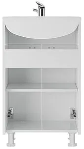 Тумба-умывальник напольная Айсберг Классик 55 белый DA1018T+Вн МуБ03 Тумба-умывальник напольная Айсберг Классик 55 белый DA1018T+Вн МуБ03, 5