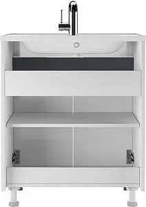Тумба-умывальник напольный Домино Vector 70 белый DV6608T+4670142930389 Тумба-умывальник напольный Домино Vector 70 белый DV6608T+4670142930389, 5