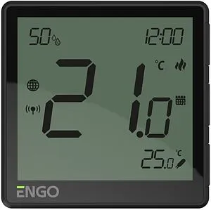 Проводной комнатный терморегулятор ZigBee ENGO черный EONE-230B Проводной комнатный терморегулятор ZigBee ENGO черный EONE-230B, 1