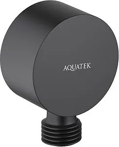Шланговое подключение Aquatek чёрный матовый AQ2457MB Шланговое подключение Aquatek чёрный матовый AQ2457MB, 1