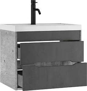 Тумба-умывальник подвесная Домино Loft 70 бетон DL5602T+4670142930037 Тумба-умывальник подвесная Домино Loft 70 бетон DL5602T+4670142930037, 4