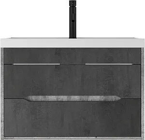 Тумба-умывальник подвесной Домино Loft 80 бетон DL5603T+4670142930020 Тумба-умывальник подвесной Домино Loft 80 бетон DL5603T+4670142930020, 3