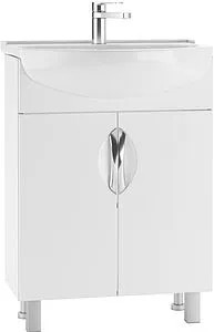 Тумба-умывальник напольный Айсберг Стандарт 60 белый DA2403T+4607152361513 Тумба-умывальник напольный Айсберг Стандарт 60 белый DA2403T+4607152361513, 1