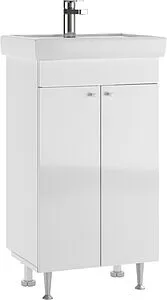 Тумба-умывальник напольная Айсберг Промо 50 белый DP2613T+4607152363494 Тумба-умывальник напольная Айсберг Промо 50 белый DP2613T+4607152363494, 1