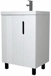 Тумба-умывальник напольная Айсберг Марта 60 белый DA3501T+4670142930044 Тумба-умывальник напольная Айсберг Марта 60 белый DA3501T+4670142930044, 1