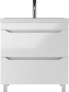 Тумба-умывальник напольная Айсберг Ева 80 белый DA5908T+4670142930020 Тумба-умывальник напольная Айсберг Ева 80 белый DA5908T+4670142930020, 3