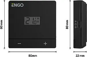 Проводной комнатный терморегулятор 230В ENGO белый EASY-230W Проводной комнатный терморегулятор 230В ENGO белый EASY-230W, 2
