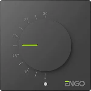 Проводной комнатный терморегулятор ENGO черный ESIMPLE-230B Проводной комнатный терморегулятор ENGO черный ESIMPLE-230B, 1