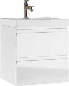 Тумба-умывальник подвесная Домино Graffo 50 белый DGr2113T+4627173210157 Тумба-умывальник подвесная Домино Graffo 50 белый DGr2113T+4627173210157, 1