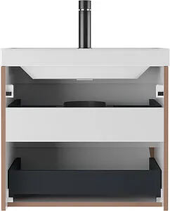 Тумба-умывальник подвесной Домино Verona 60 мокко DV2503T+4670142930044 Тумба-умывальник подвесной Домино Verona 60 мокко DV2503T+4670142930044, 5