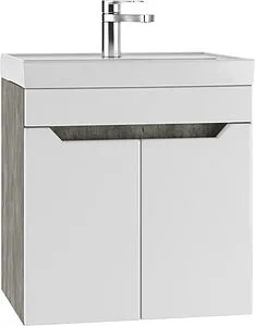 Тумба-умывальник подвесная Айсберг Мечта 50 белый/бетон DM2334T+4607152361544 Тумба-умывальник подвесная Айсберг Мечта 50 белый/бетон DM2334T+4607152361544, 1