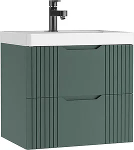 Тумба-умывальник подвесная Домино Garden 60 зеленый матовый DG2501T+4670142930044 Тумба-умывальник подвесная Домино Garden 60 зеленый матовый DG2501T+4670142930044, 1