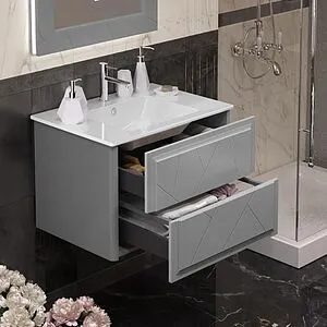 Тумба под умывальник подвесной Opadiris Луиджи 70 серый матовый 00-00005953 Тумба под умывальник подвесной Opadiris Луиджи 70 серый матовый 00-00005953, 5