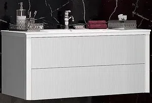 Тумба-умывальник подвесной Opadiris Рубинно 120 белый глянц 00-00006375+050600-u-01 Тумба-умывальник подвесной Opadiris Рубинно 120 белый глянц 00-00006375+050600-u-01, 1