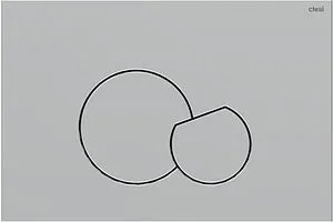 Клавиша смыва для унитаза CTESI Thea BK0202163 хром матовый Клавиша смыва для унитаза CTESI Thea BK0202163 хром матовый, 1