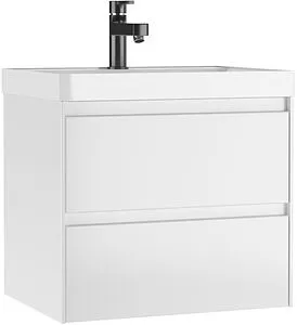 Тумба-умывальник подвесная Домино Verona 60 белый DV2504T+4670142930044 Тумба-умывальник подвесная Домино Verona 60 белый DV2504T+4670142930044, 1