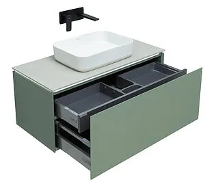 Тумба-умывальник подвесная Allen Brau Infinity 100 олива 1.21004.CGM+ Тумба-умывальник подвесная Allen Brau Infinity 100 олива 1.21004.CGM+, 4