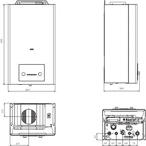 Настенный газовый котел двухконтурный 20кВт Mizudo GB M20 БП-00000617 Настенный газовый котел двухконтурный 20кВт Mizudo GB M20 БП-00000617, 2
