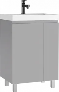 Тумба-умывальник напольная Домино Graffo 60 светло-серый DGr2419T+4627173210164 Тумба-умывальник напольная Домино Graffo 60 светло-серый DGr2419T+4627173210164, 1