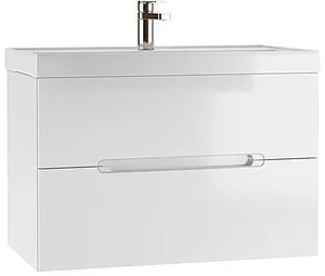 Тумба-умывальник подвесной Домино Malta 80 белый DM4501T+1WH302251 Тумба-умывальник подвесной Домино Malta 80 белый DM4501T+1WH302251, 1