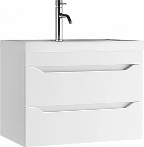 Тумба-умывальник подвесной Айсберг Ева 70 белый DA5916T+4670142930037 Тумба-умывальник подвесной Айсберг Ева 70 белый DA5916T+4670142930037, 1